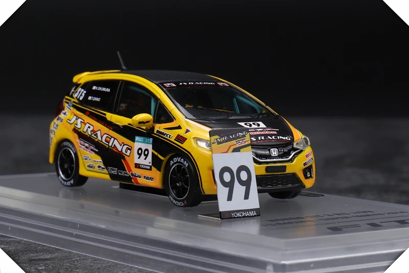 1: 64 масштаб FIT GK5 RS 99# литая под давлением модель автомобиля из металлического сплава миниатюрная сцена гоночный автомобиль для стола коллекция подарок