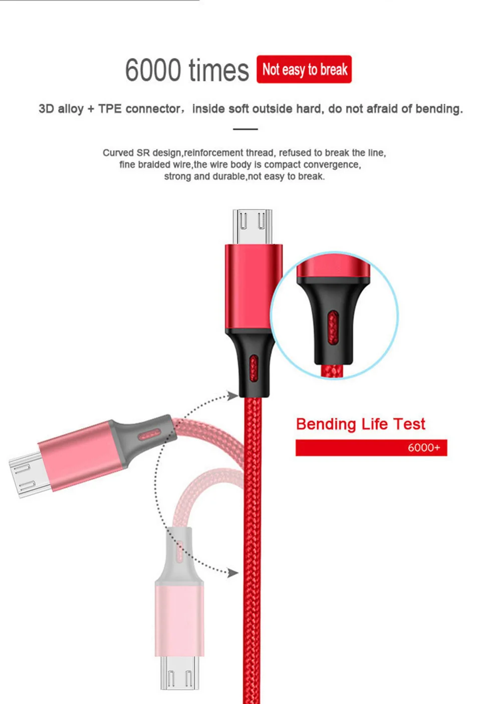 1 м 2 м 3 м Micro USB Дата-кабель для зарядного устройства для samsung S7 Xiaomi Redmi 7 Note 4 4X5 Microusb провод шнур для мобильного телефона длинная Быстрая зарядка