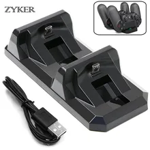 ZYKER USB Dual Charging Station Charger Dock Stand for Sony PS4 Playstation 4 Joystick Controller Fast Charging for PS4 Gamepad ZYKER USB Dual Charging Station Charger Dock Stand for Sony PS4 Playstation 4 Joystick Controller Fast Charging for PS4 Gamepad