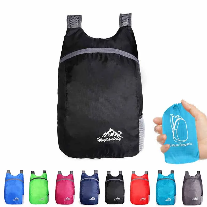 

20L Lightweight Nylon Foldable Backpack Waterproof Backpack Folding bag Ultralight Outdoor Pack for Women Men Travel Hiking
