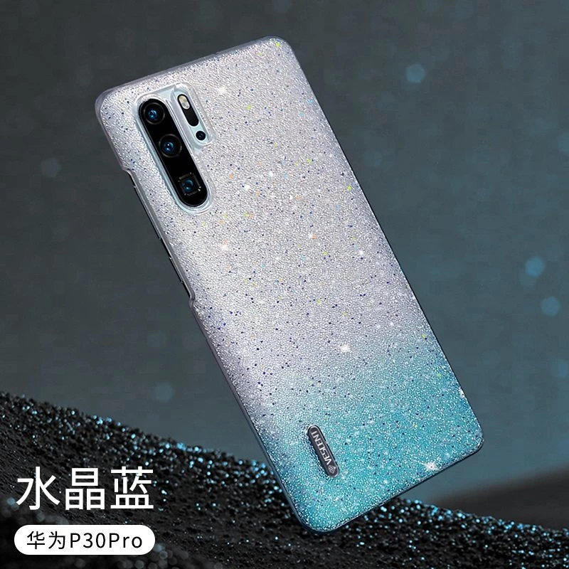 Для huawei P30 P30 Pro Чехол со звездами и бриллиантами защитный жесткий Гибридный чехол для телефона для девушек и женщин для huawei mate 20 30 Pro Чехол - Цвет: blue
