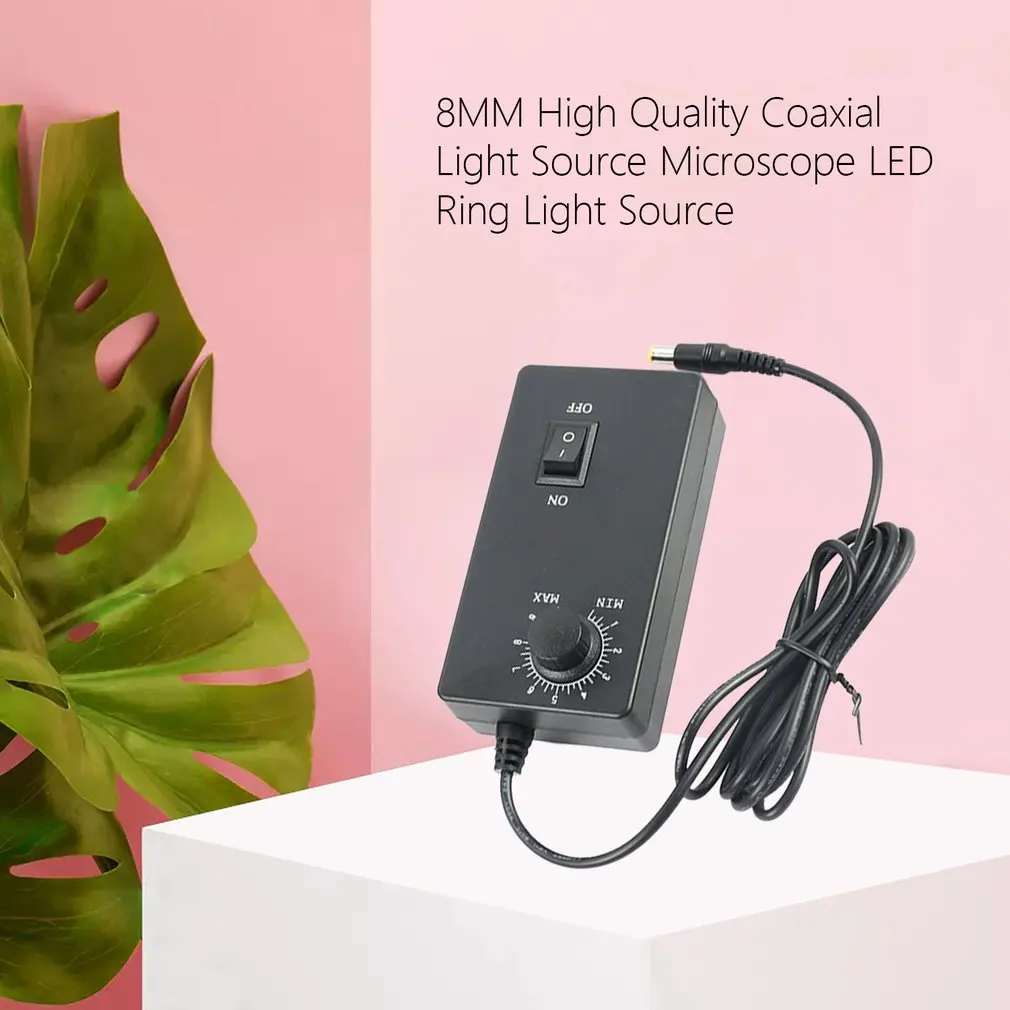 Microscope Coaxial Light Source LED Spot Light Adjustable Point Light Lamp With AC100~240V Power Adapter US Plug