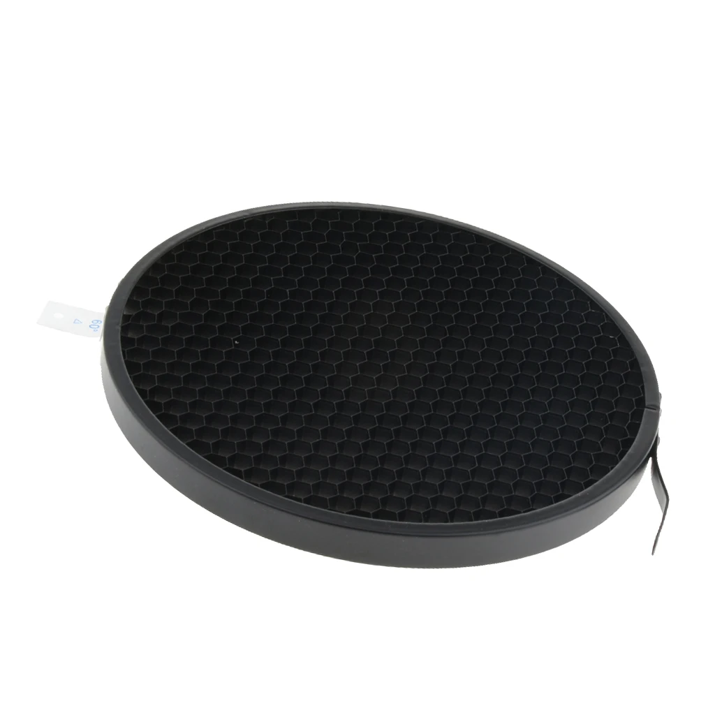 1Pcs 60 Degree Eggcrate Honeycomb Grid for 7'' Reflector Diffuser Lamp Shade Dish Photography Studio Accessories