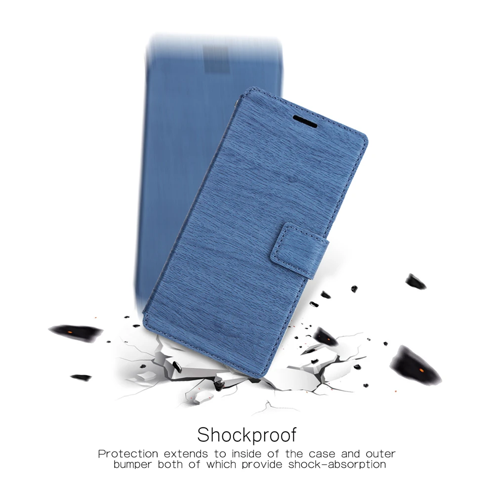 For Samsung Galaxy S10 S9 S8 Plus S7 S6 Edge S10e Note 9 8 Case Ultra-thin Tree Grain Voltage PU Leather Flip Stand Wallet | Мобильные