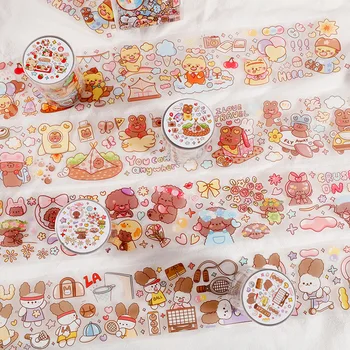 

1pcs/1lot Washi Masking Tapes Cute animals Decorative Adhesive Scrapbooking DIY Paper Japanese Stickers 3m