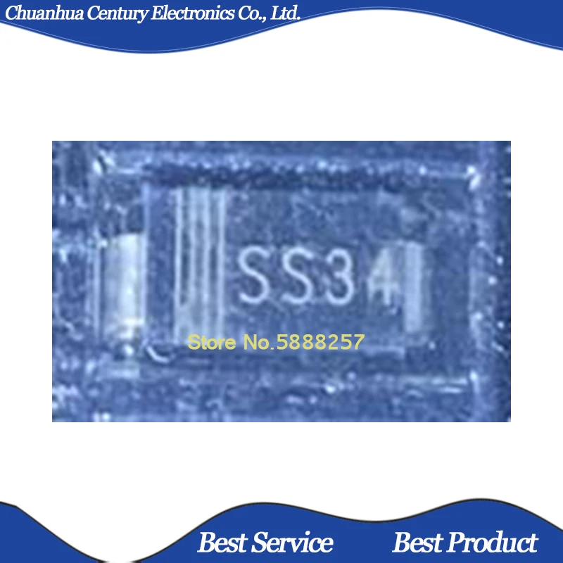 

50 шт./лот 1N5822 3A 40V SS34 SMA/DO-214AC новые и оригинальные Фотообои