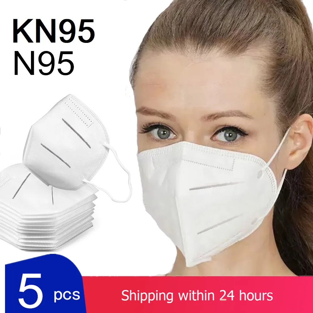

KN95 Face Mask Protective Masks Dust 95% Filtration Antibacterial N95 Medical Mouth Filter Non-woven Respirator for Women