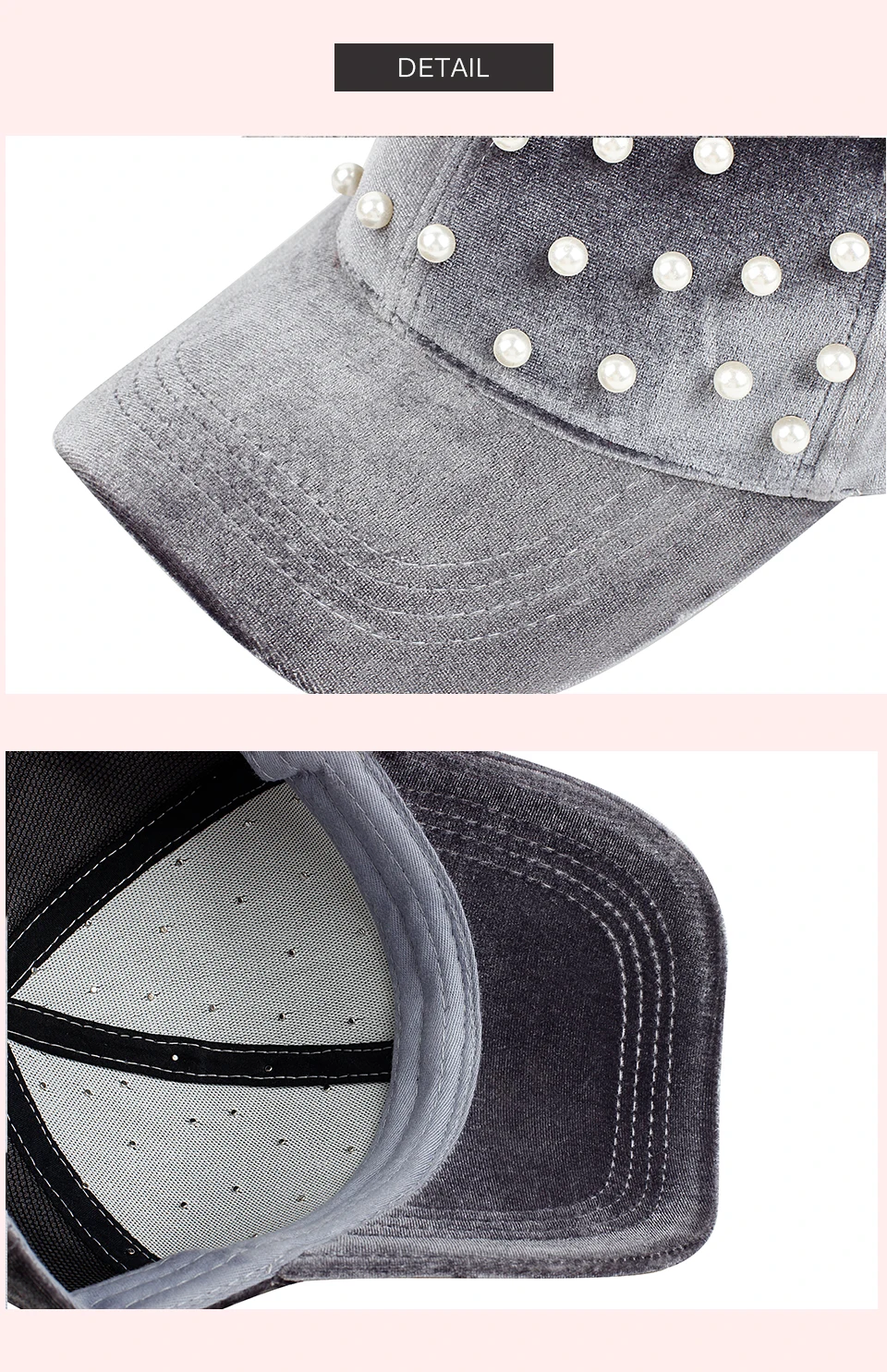 Geebro, бейсболка s, замшевая шапка для женщин, повседневная шапка для путешествий, Спортивная Кепка, кепка для папы, зимняя уличная шапка с жемчугом