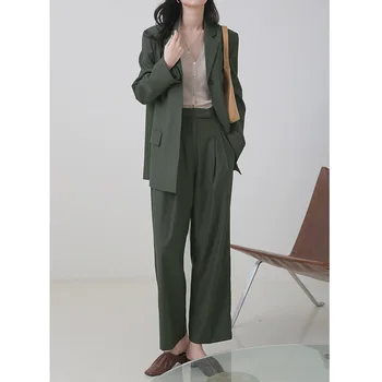 

Elegant Fashion Formal Wide Leg Pants 2020 Pantalones Mujer Cintura Alta Trousers Women Full Length Zipper Fly Pleated