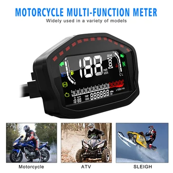

New Arrival High Quality Motorcycle LCD Digital Screen Odometer Tachometer Water Temperature Oil Gauge