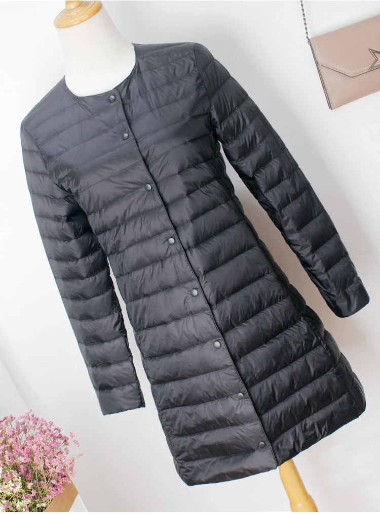 SEDUTMO зима плюс размер 4XL женские пуховики ультра легкое пальто длинная куртка-пуховик повседневные Черные осенние парки ED838