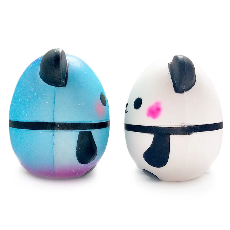 Memory Foam Squishy New Style Model Pu Ultra Large Panda Egg Doll Decompression Toy 5-Color Selectable