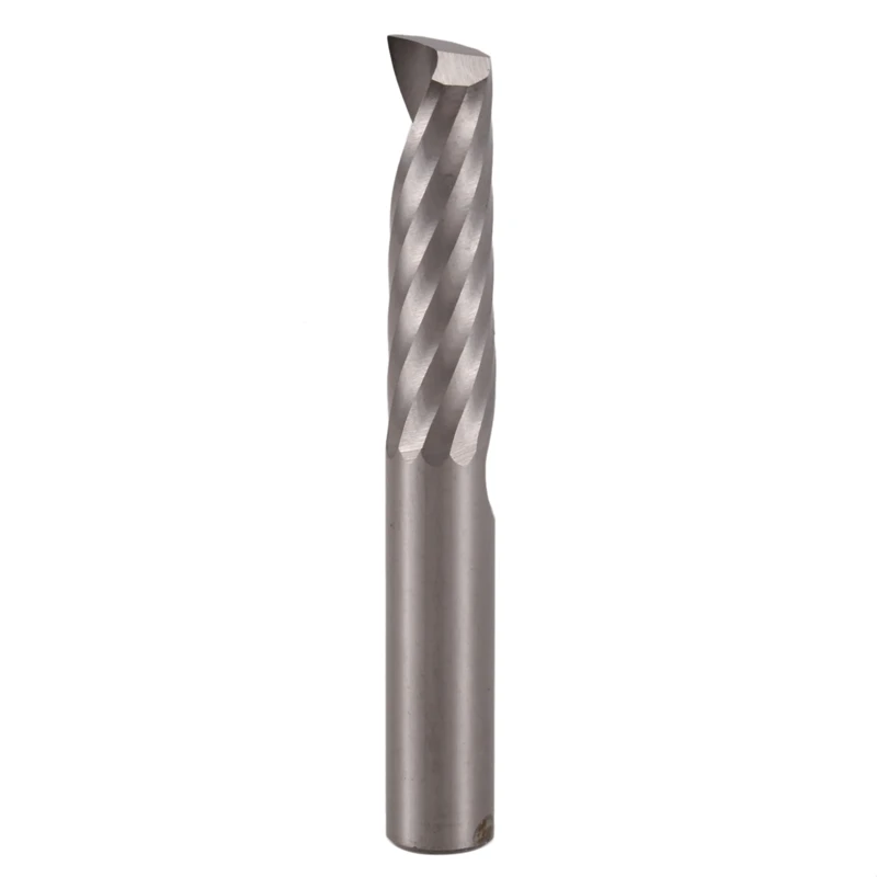 GTBL 5Pcs 6Mm 1/4 Inch Carbide Cnc Router Bits One Single Flute End Mill Tools 22Mm