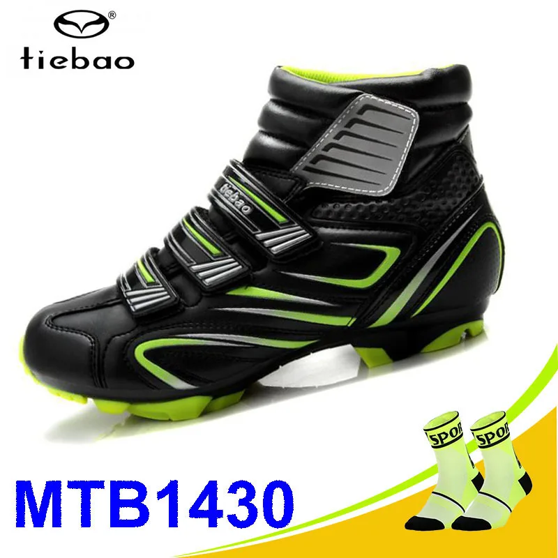 Tiebao sapatilha ciclismo mtb велосипедная обувь зимние мужские кроссовки женские MTB bicicleta обувь для горного велосипеда теплая велосипедная обувь