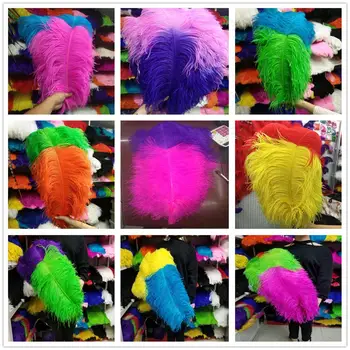 

"thick stem" male ostrich feathers 22-24 Inch/55-60CM Double Color Ostrich Feathers Plumes for Party Home Wedding Decorations
