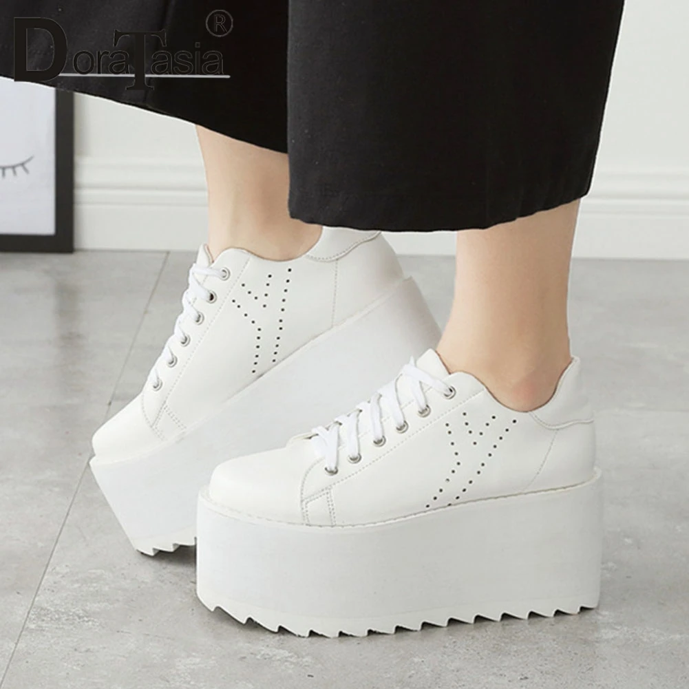 Doratasia 2020 New Girl Fashion High Platform Sneakers High Wedges ...