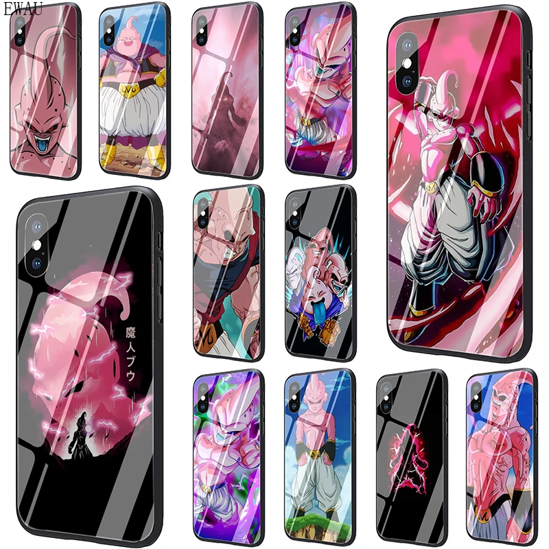 Чехол для телефона EWAU Majin Buu Dragon Ball Z из закаленного стекла для iPhone 5 5S SE 6 6s 7 8 plus X XR XS 11 pro Max