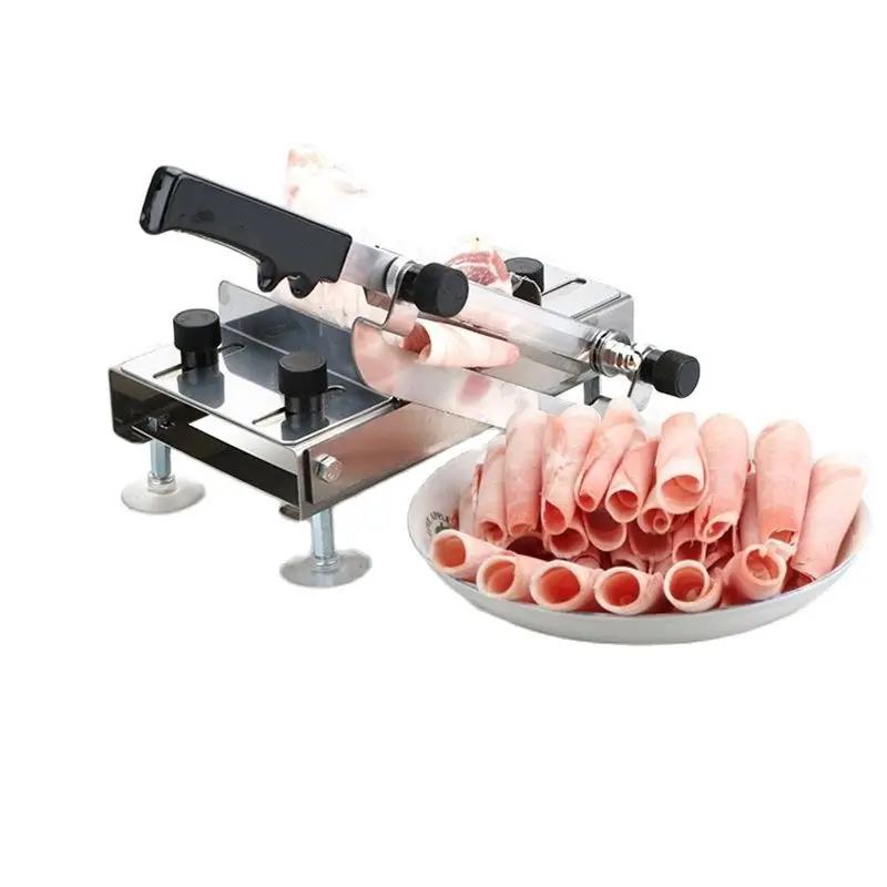 

Stainless Steel Food Manual Slicers Kitchen Accessories Lamb Beef Frozen Meat Cutting Machine Vegetable Mutton Rolls Cutter Meat