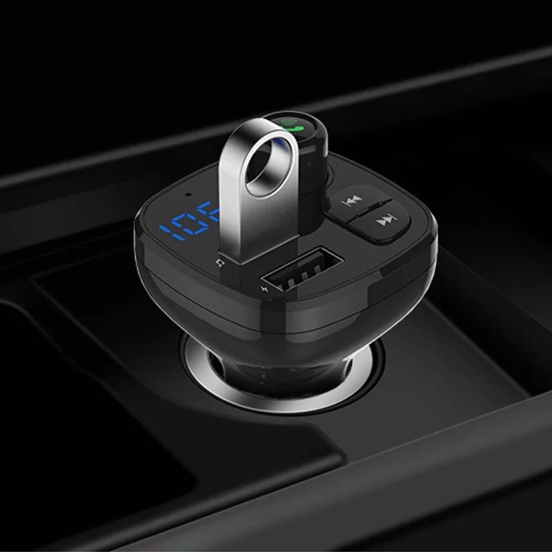 Bluetooth автомобильный fm-передатчик беспроводной радио адаптер mp3-плеер дисплей зарядного устройства USB: светодиодный экран дисплея
