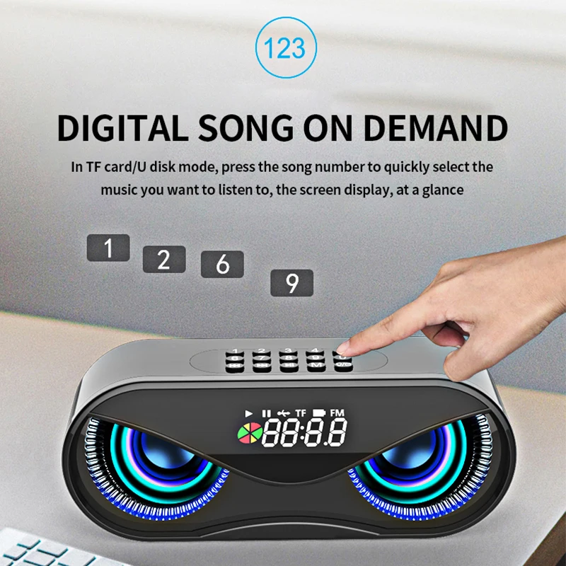 Portable Speakers Bluetooth Column Wireless Bluetooth Speaker Powerful High BoomBox Outdoor Bass HIFI TF FM Radio with LED Light Portable Speakers Bluetooth Column Wireless Bluetooth Speaker Powerful High BoomBox Outdoor Bass HIFI TF FM Radio with LED Light