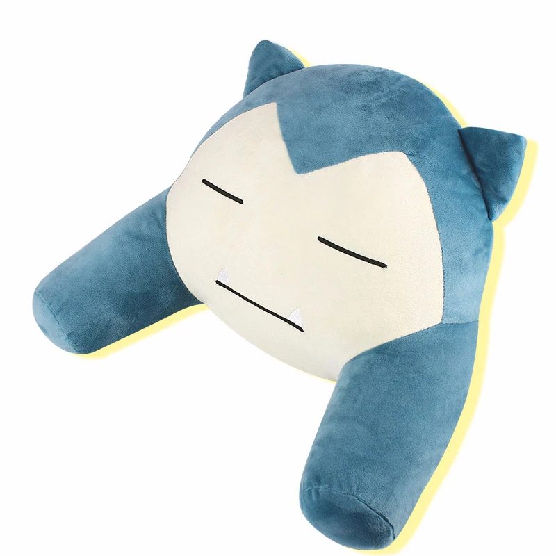 Kawaii аниме, плюшевая подушка Snorlax Мягкие плюшевые игрушки Практичная поясная подушка подарок на день рождения для детей
