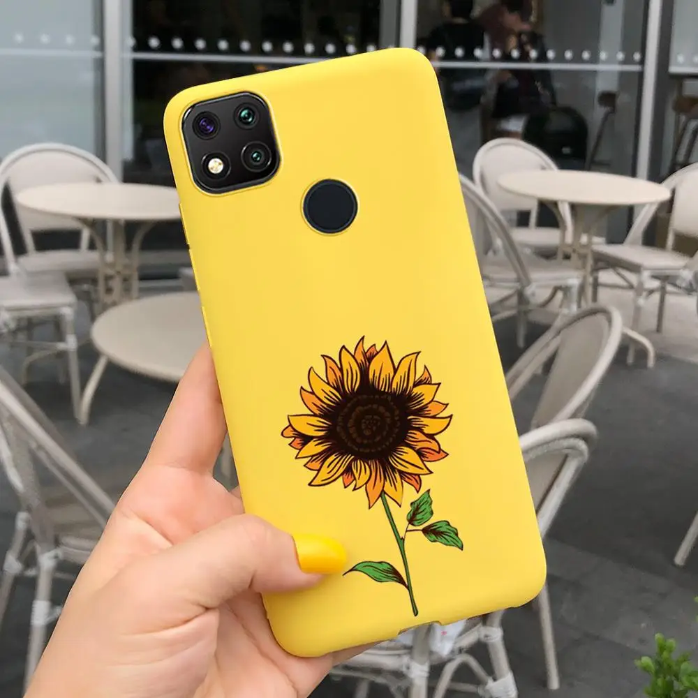 Case For Xiaomi Redmi 9C NFCA Redmi 9A 9C Redmi9 Redmi9A 9 C Cover Custom Sunflower Butterflies Phone Case Soft Silicone Fundas xiaomi leather case glass Cases For Xiaomi