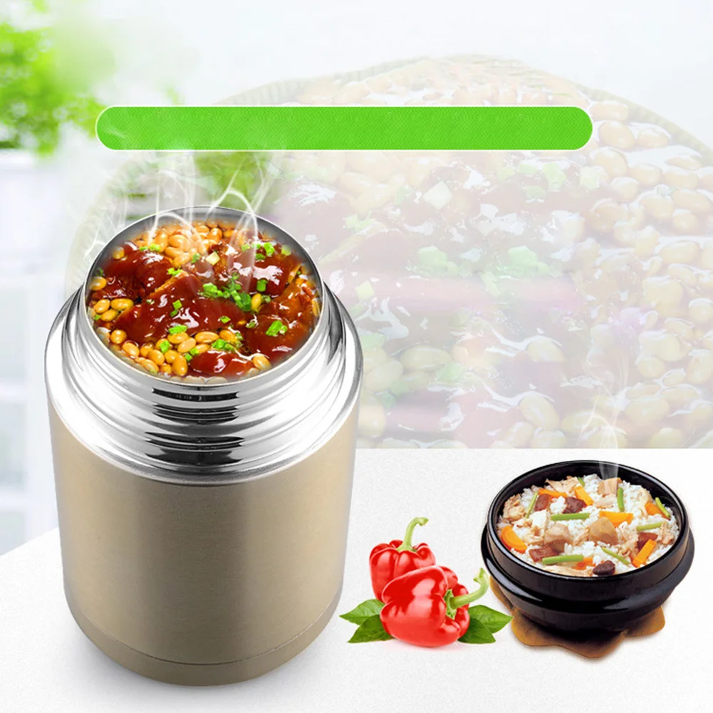 Термальная нержавеющая сталь офисная Вакуумная бутылка для супа с ручкой большая емкость колба