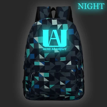 

My Hero Academia Luminous Backpack Boku No Hero Academia Men Women Boys Girls Rucksack Functional Travel Shouler Knapsack