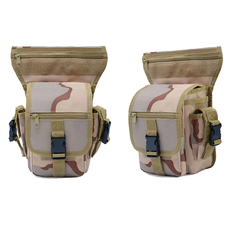 Molle, сумка для ног, военная, 1000D, нейлоновая, водонепроницаемая, мужская, тактическая, поясная сумка, для ног, для путешествий, для походов, охоты, кемпинга, велоспорта - Цвет: Sansha