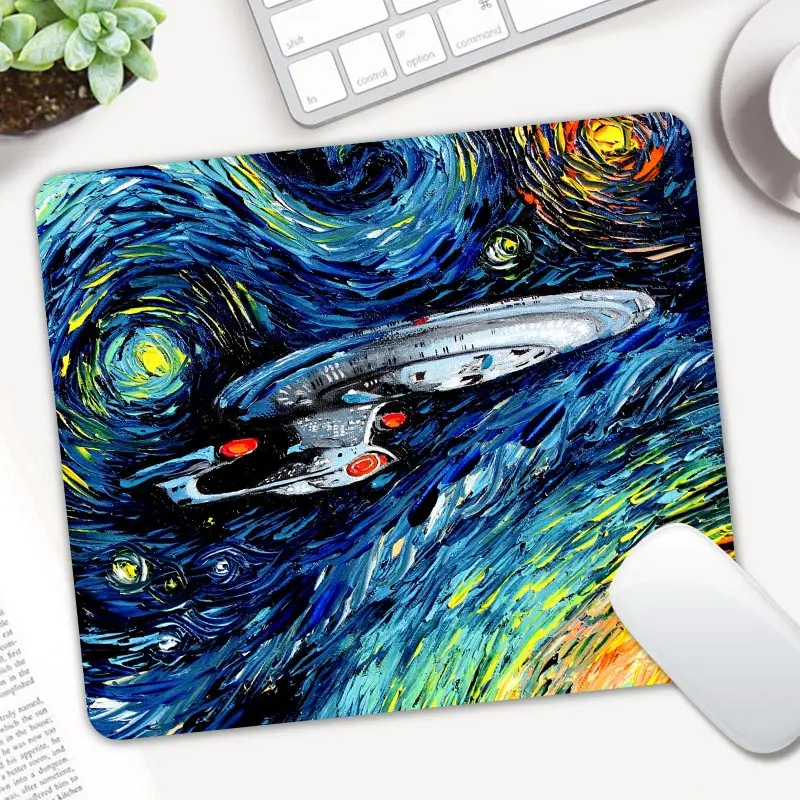 Игровой коврик для мыши Star Trek компьютерной резиновый Настольный ноутбука LOL Dota