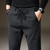 Men's Winter Fleece Warm Casual Pants Classic Style Thick Cotton Straight-leg Trousers Male Brand Men Clothing ► Photo 2/6