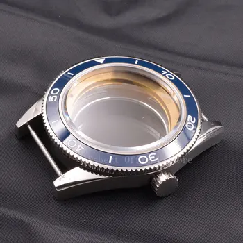 

41mm Ceramic Bezel Men's316 SS Watch Case dial hands fit Miyota 8205/8215,ETA 2836,DG2813/3804 mechanical Wristwatch waterproofs