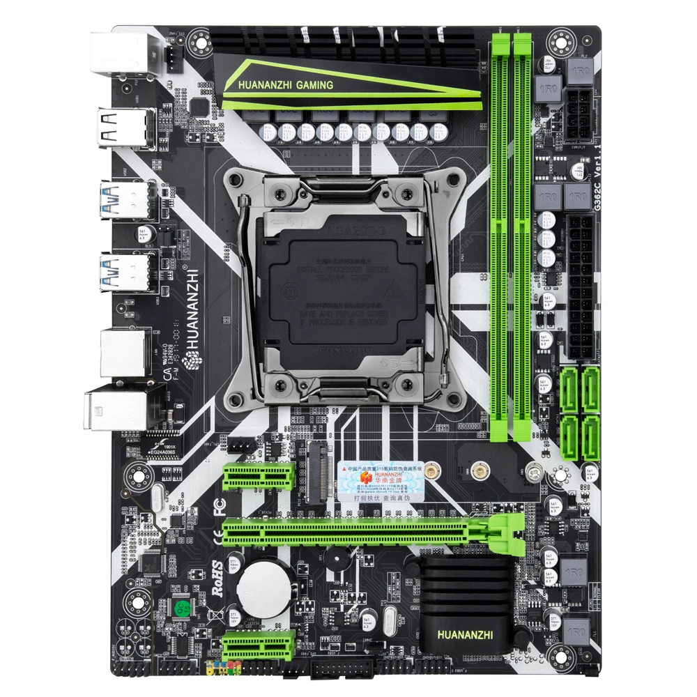 Игровая материнская плата HUANANZHI X99 8M Intel LGA 2011 3 E5 все серии DDR4 RECC 64 Гб M.2 NVME USB3.0