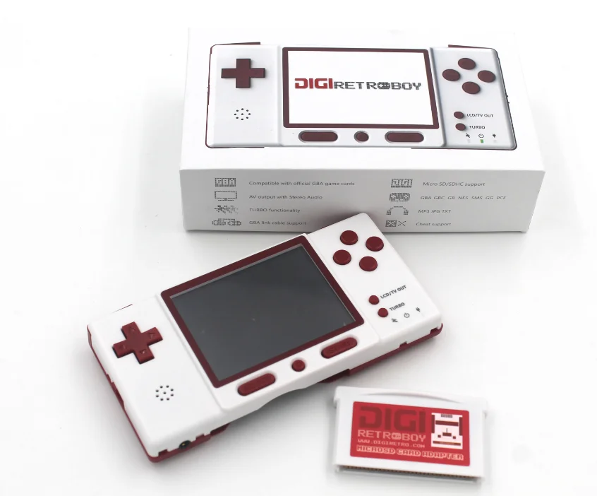 Ретро Мини Портативный игровой плеер DIGIRETRO мальчик портативная видео игровая консоль для GBA/GBC поддержка официальных GBA игровых карт - Цвет: red