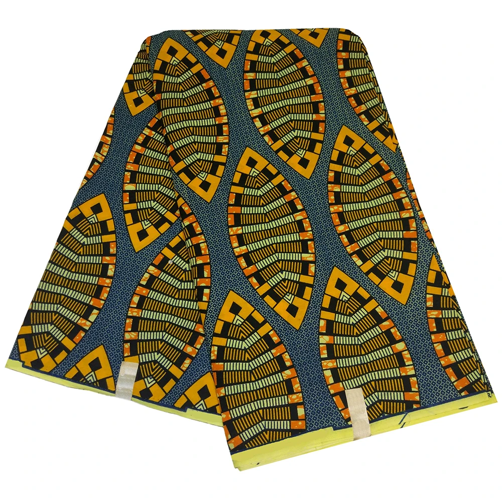 Polyester Tela Estampadas Verdes Fabric African Ankara Nigeria Guaranteed Wax Printed Fabric