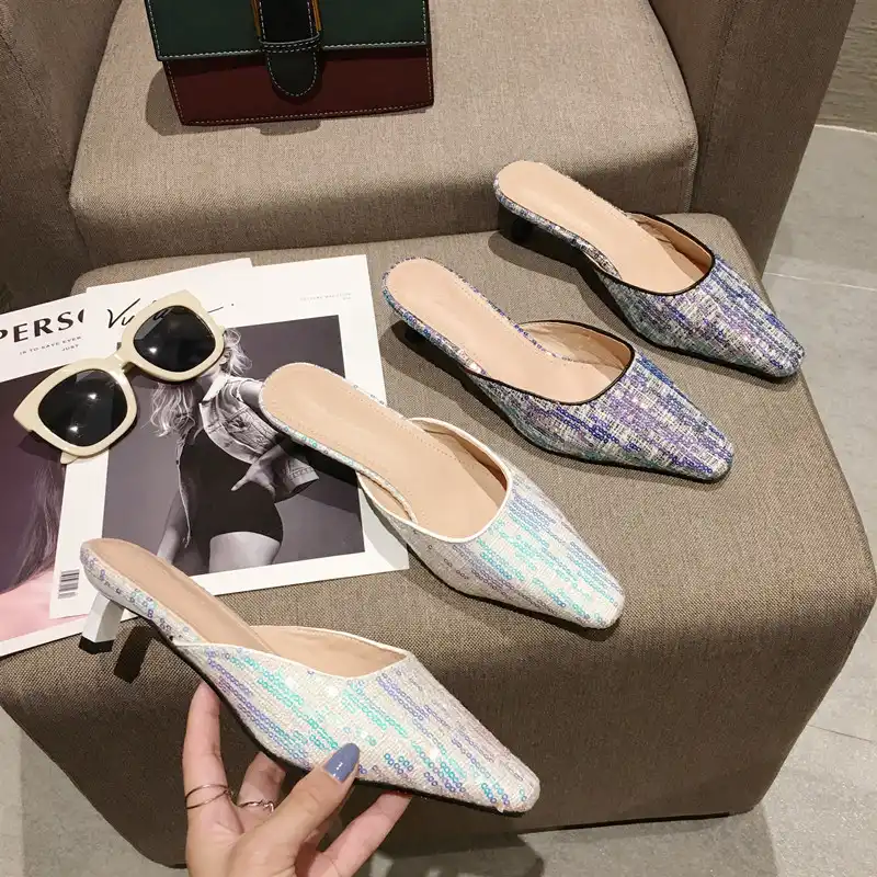 bling sandals slides