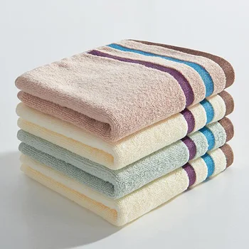 

1pc 33x70cm Solid Face Towels Soft Cotton Hand Hair Bath Towels Healthy Kids Adults Family Use