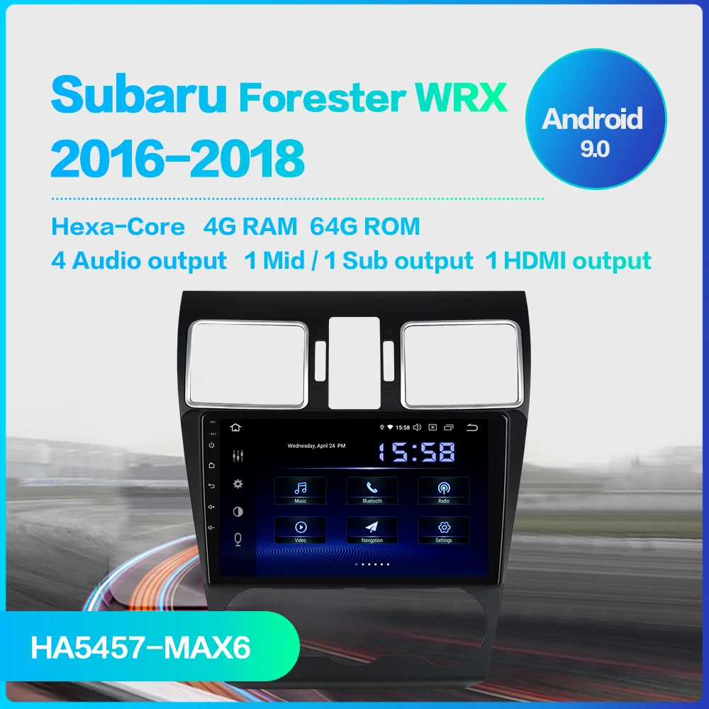 Flash Deal For Subaru Forester WRX XV 2016 2017 2018 Car 1 din autoradio con il GPS Android 9.0 Stereo con 9" Schermo Stereo AVI SWC Radio 1