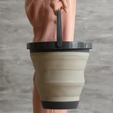 Детская складная пластиковая Ванна для путешествий портативная водная раковина Выдвижной Дорожный складной ковшик портативная корзина для мусора