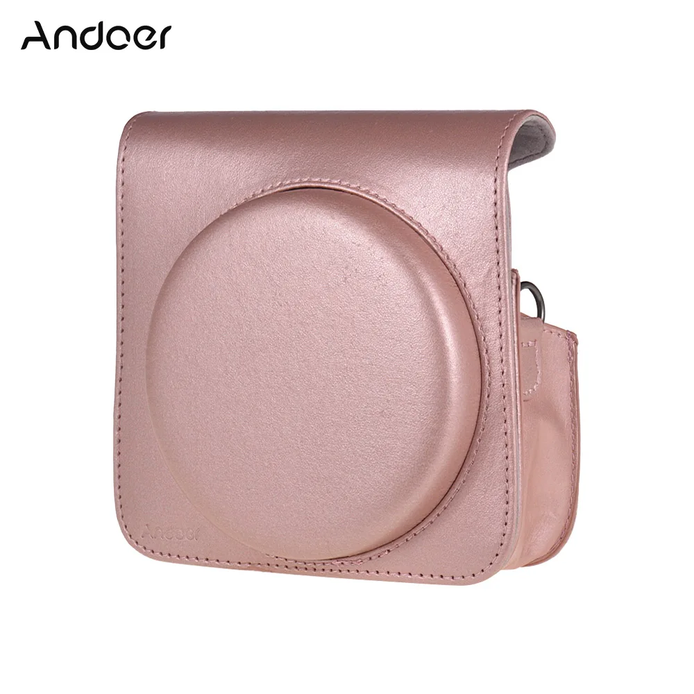 Andoer  Camera Case for Fujifilm Instax Square SQ6 PU Leather Bag with Strap  Instant Film Camera bag