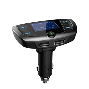 

Car MP3 Player Large Screen FM Transmitter Bluetooth Dual USB Phone GPS Car Charger Voltmeter DC 12-24V