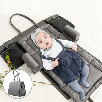 

Comfortable Multifunction Mummy Maternity Nappy Bag Removable Washable Newborn Portable Baby Care Bed Mummy Bag