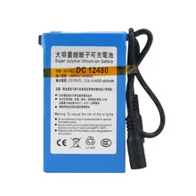 Компактный размер DC12V 4800MAH супер большая емкость литий-ионная аккумуляторная батарея Долговечный Аккумулятор для камеры видеонаблюдения