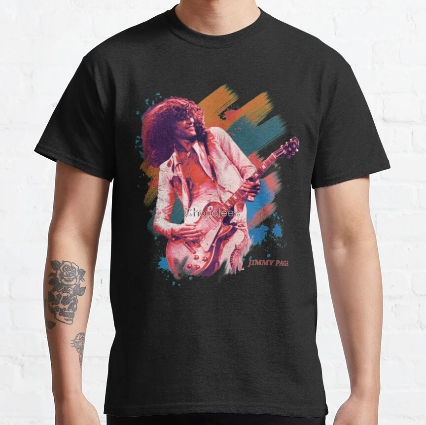 Мужская футболка Jimmy Page на сцене женские и мужские футболки |
