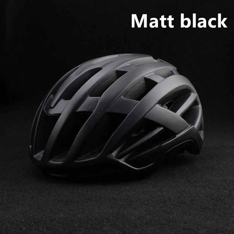 Цветной красный авиационный шлем высокой конфигурации для взрослых, велосипедный мужской шлем для взрослых, горный велосипед для горного велосипеда casco ciclismo, гоночный шлем для шоссейного велосипеда - Цвет: matt black
