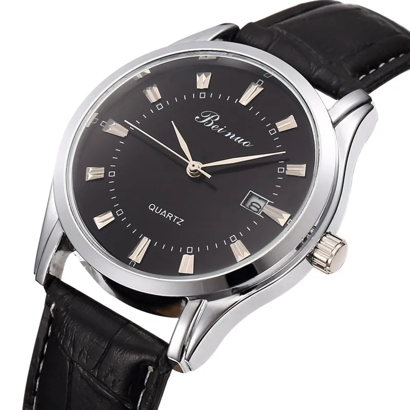 

Simple Watches Mens Top Brand Luxury Casual Leather Quartz Men's Watch Business Male Sport Waterproof Date Calendar Wristwatch
