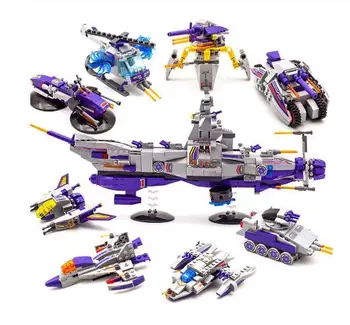 

Enlighten 1402 8 In 1 Star Wars Warship Military Building Blocks Compatible with Assembly Educational Toys For Children
