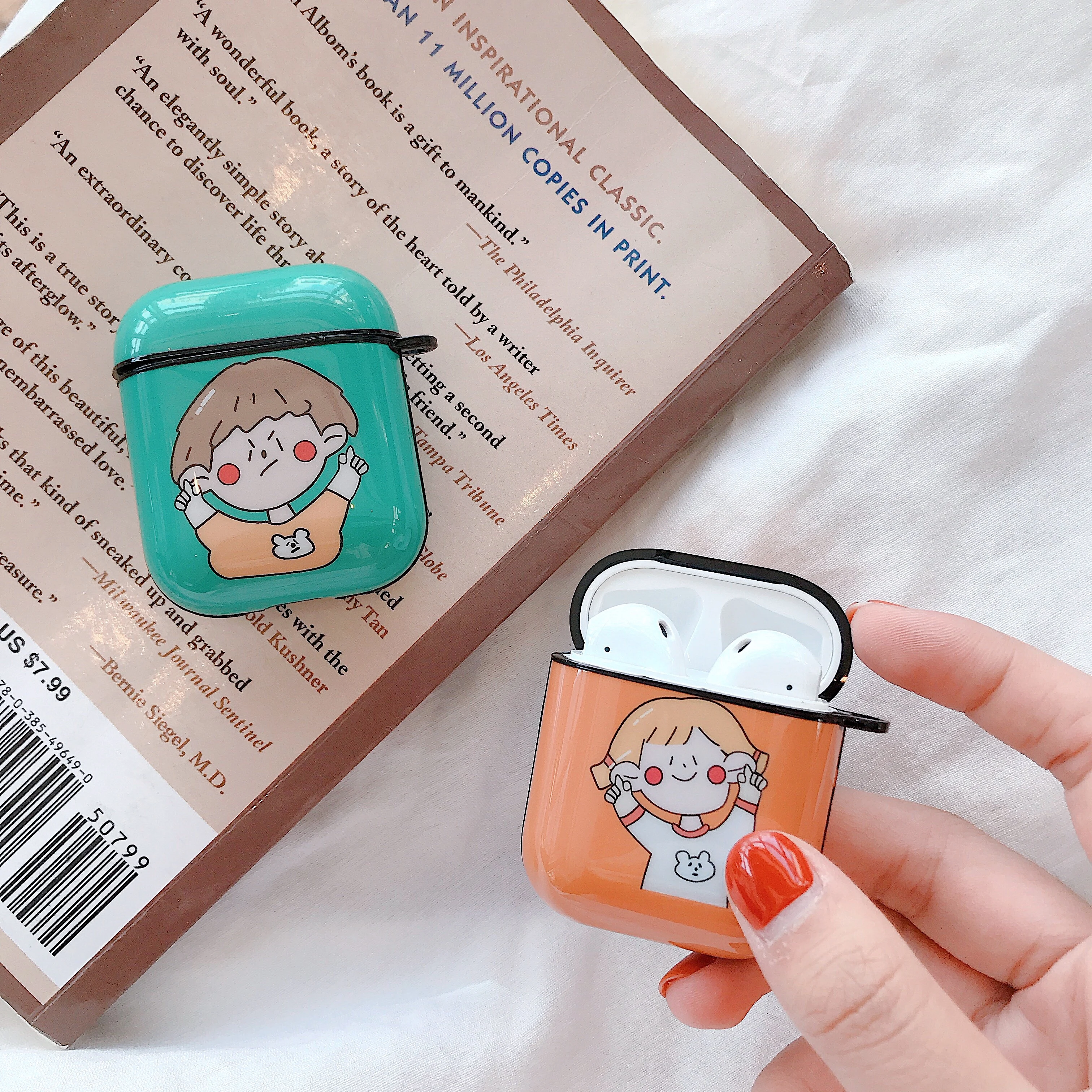 Для Apple Airpods1 2 Чехол для наушников Жесткий Корпус Airpods чехол Новый прекрасный