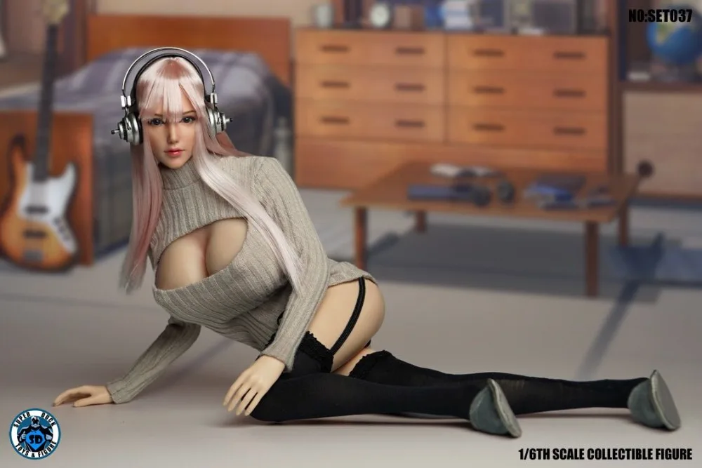 SUPER DUCK set037 1/6th Scale Virtual beauty girl для 1/6 экшн-фигуры