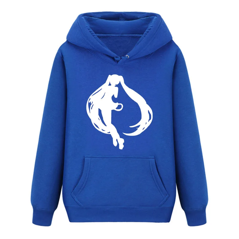 High Q Hatsune Miku Long Sleeves Noctilucent Hoodies Casual Sweats Different Design Coat Pullover Hooded Tops - Цвет: 15